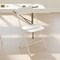 Emma and Oliver Set of 6 Stackable Folding Plastic Chairs - 650 LB Weight Capacity
